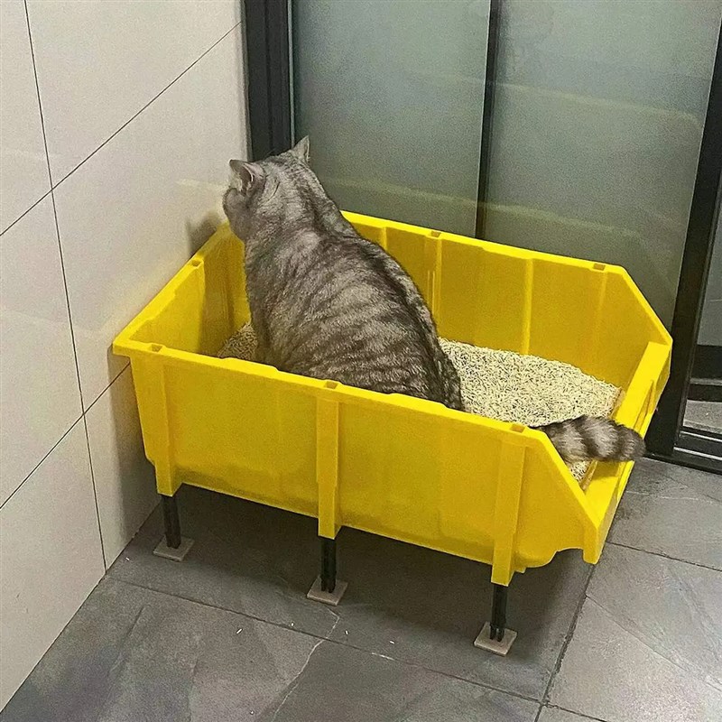新品猫砂盆e超大号特大号60斤全开放缅因猫巨型大集装箱幼猫开放