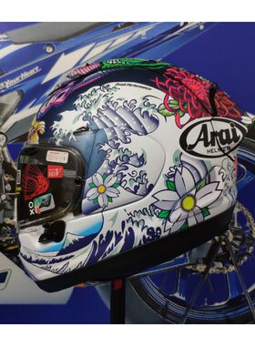 适用于日本ARAI RX-7X东瀛B龙摩托车头盔尾翼贴纸贴花拉花防水磨
