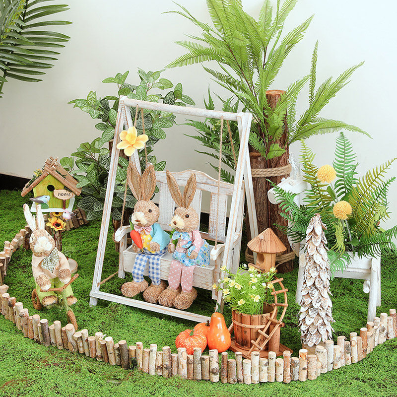 秋千花架空中吊饰幼儿园教室走廊装饰田园自然摆件环创材料壁饰,家居饰品,户外/庭院摆件,淘宝优惠券,粉丝福利购,淘宝优惠卷