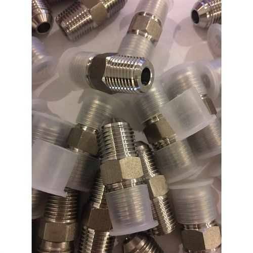 3/8UNF1/4NPT44油嘴直接头PT1/4转7/16对丝美制 304不锈钢直接头