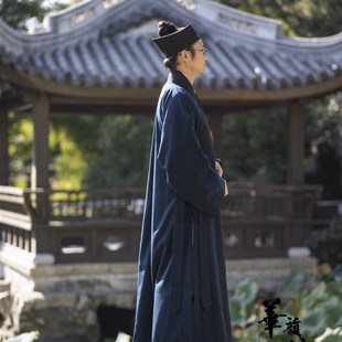 华韵坊【定制】 花神宫 秋冬季 抗皱长褂 传统道裝 偏襟 小袖道袍