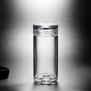 单层水晶玻璃杯耐高温迷你小巧喝水杯子男女士咖啡杯带盖随行