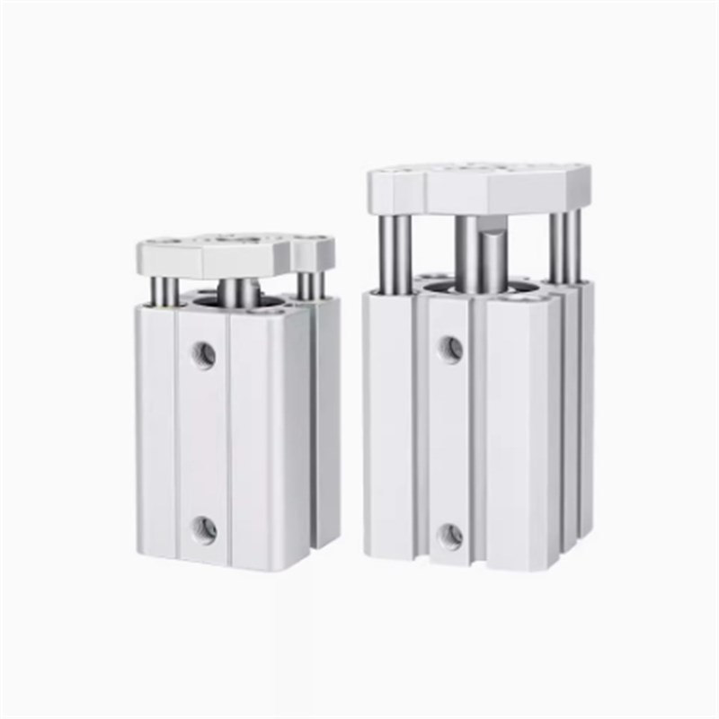 TACQ12/16/20/25/32/40/50/63X5X15X30X100S亚德客带导杆超薄气缸