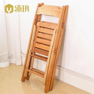 实木椅子家用松木夜宵摊折叠椅便携靠背学生儿童学习椅子地摊餐馆