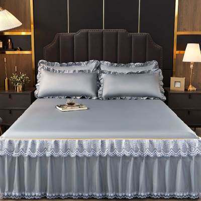 新款冰丝席床裙三件套夏季凉席家用z防滑床单床罩套单件凉席可机,床上用品,竹席,淘宝优惠券,粉丝福利购,淘宝优惠卷