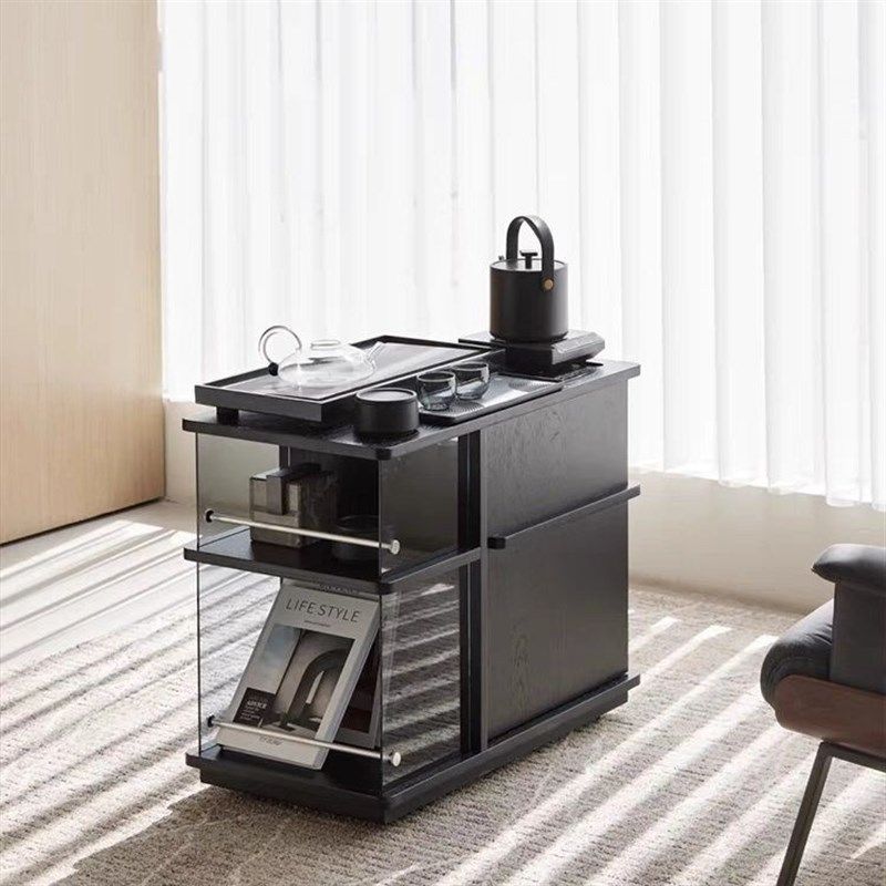 简约可移动茶台小推车沙发边柜边几储物柜茶水实木茶几阳台小茶桌,商业/办公家具,办公茶水柜,淘宝优惠券,粉丝福利购,淘宝优惠卷