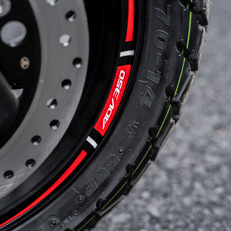 适用V锐大阳ADV350轮毂贴轮胎贴反光字母贴防水贴纸贴花装饰改装