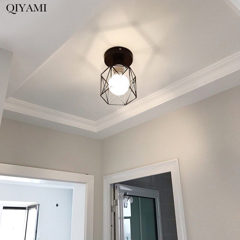 Creative Cage Led Chandelier Lights  Bedroom Corridor Loft N