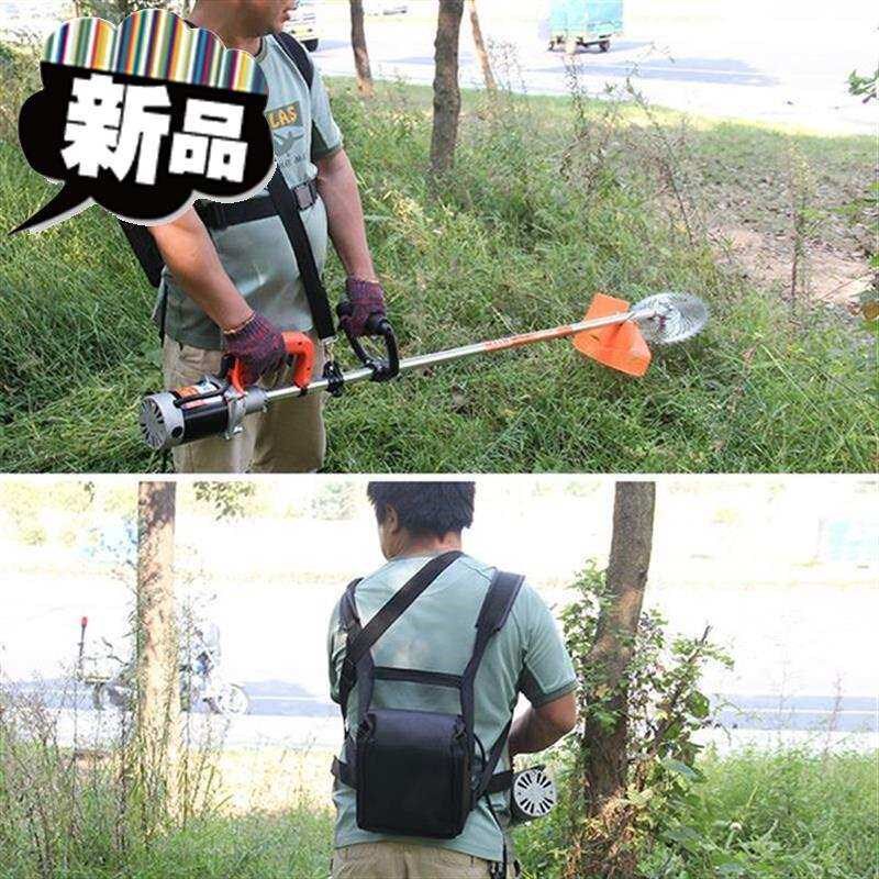 定制充电式电动割草机背负式打草机家用草坪机农用收割机22果园除