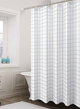 Shower Curtains Bathing-Cover-Hooks Rideau-De-Bain Waterproo