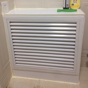 饰网百叶窗卫生间开关家用 暖气罩装 地暖分水器遮挡罩 铝合金老式