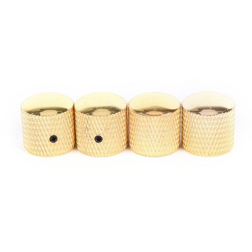 4Pcs Metal Electric Bass Guitar Volume Tone Control Knobs Do