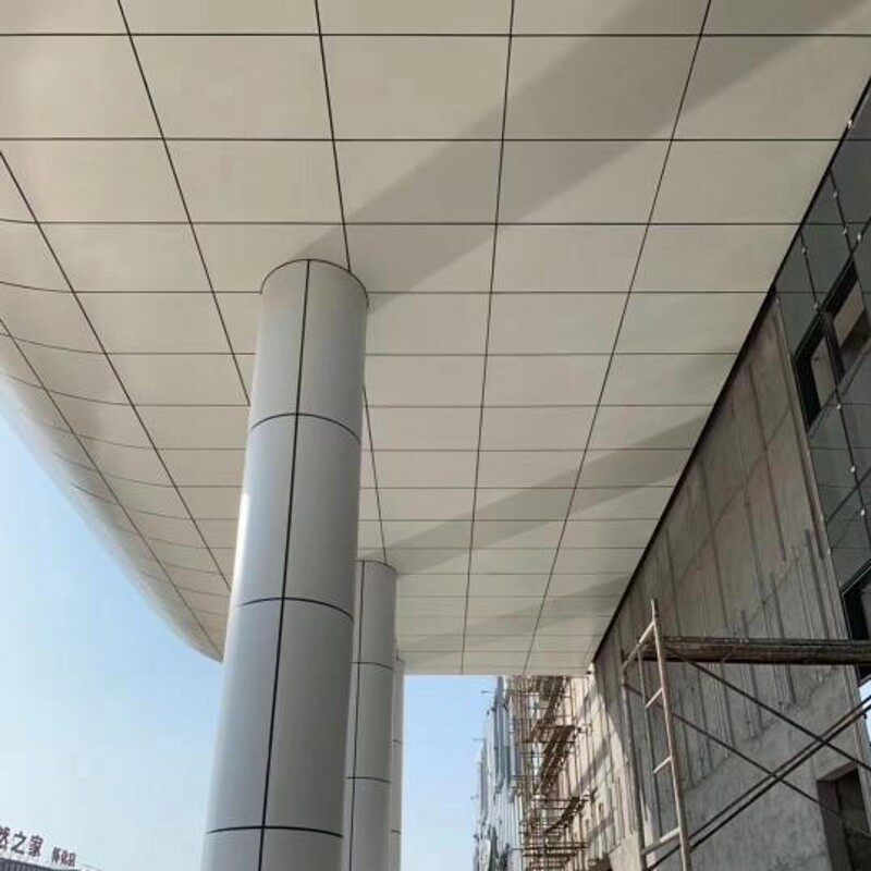 工厂销室外弧形包柱铝单板定做室内波浪形双曲柱子U拉弯装饰铝板