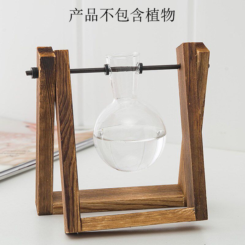 小众高货创意花瓶餐桌客厅插花玻璃透明小清新水培绿萝北欧办公桌