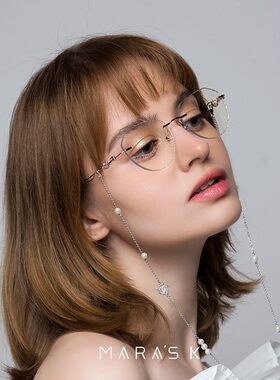 真的谁带谁仙!时尚珍珠/墨v镜眼镜挂链/眼镜链/眼睛链挂脖女链条