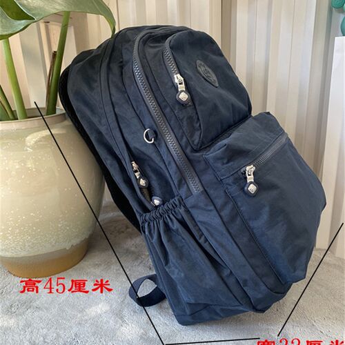 2024时尚大容量双肩包大学生书包多口袋防水牛津布旅游背包经典
