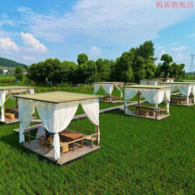 户外凉亭防水防霉窗纱葡萄架农庄农场露营防蚊半遮光室外纱帘纱幔