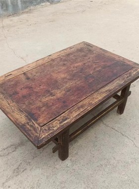 怀旧老物件老式榆木椅子农村小板凳旧家具复古民俗展览馆摆件道具