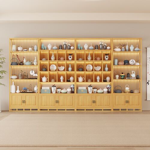 博古架隔断置物架客厅玄关展示柜茶室摆件屏风办公室收纳架陈列柜