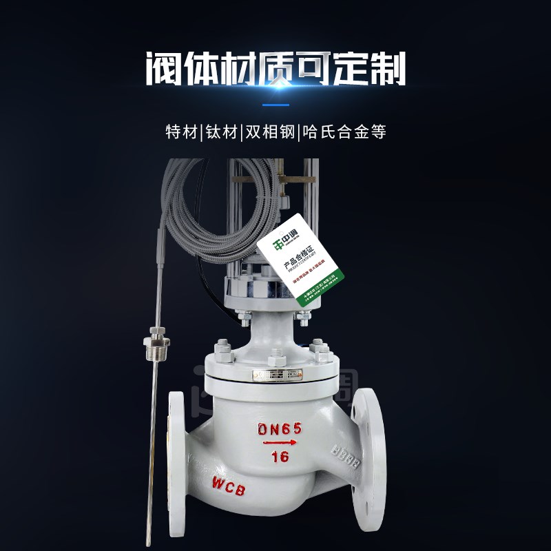 ZZWPE电动温控阀一体式蒸汽高温调节阀导热油热Q水温度304控制阀