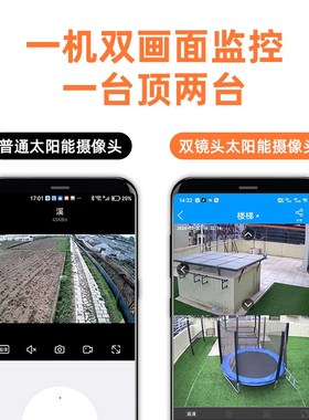 太阳能无线无网高清户外防水摄像头C4G球机室外监控器远程声光报