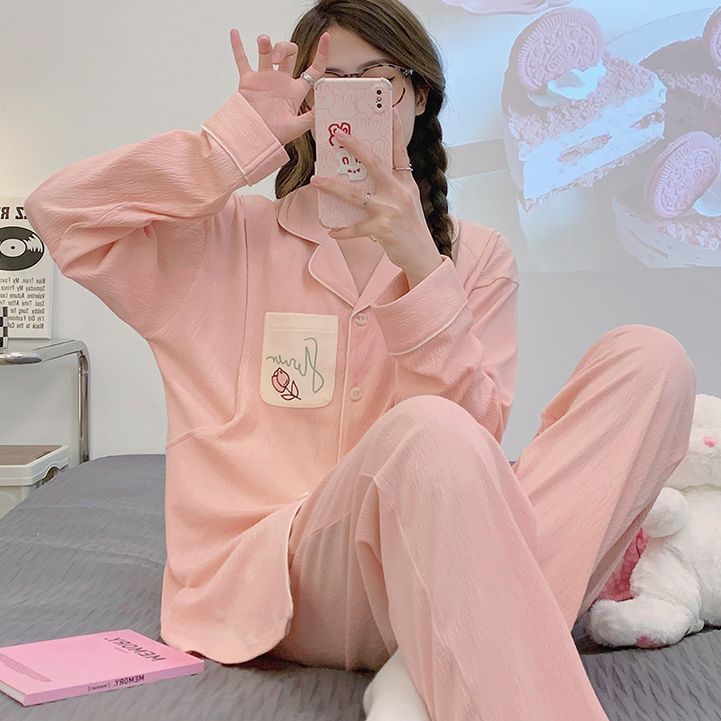月子服春秋款纯棉产后孕妇哺乳睡衣夏季薄款3月份4产妇家居服坐月