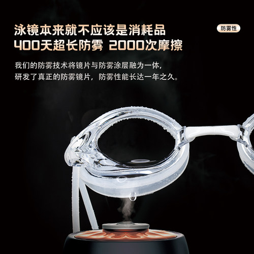 浪小镜专业竞速泳镜高清防水400天长效防雾运动员职业游泳眼镜