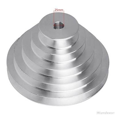 Aluminum A Type 5n Step Pagoda Pulley Wheel 150mm Outer Diam