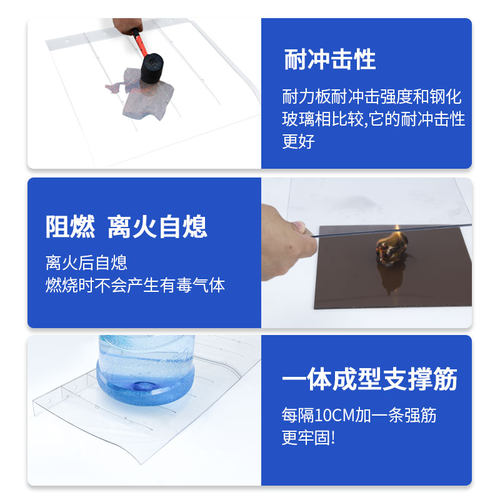 现货透明雨棚屋檐家用户外防雨雨搭窗户门头遮阳棚遮雨棚雨篷挡雨