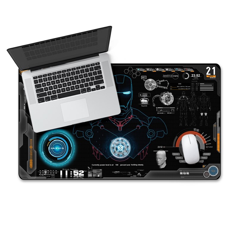 70X40cm American Hot Films mouse pad Iron Man A design chart