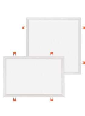 led卡簧卡扣嵌入式平板灯厨房吸顶灯石膏板弹簧暗装30x4545x45