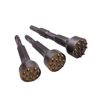 电锤花锤电镐头连体花锤凿毛合金头混凝土石材高架地面打平点