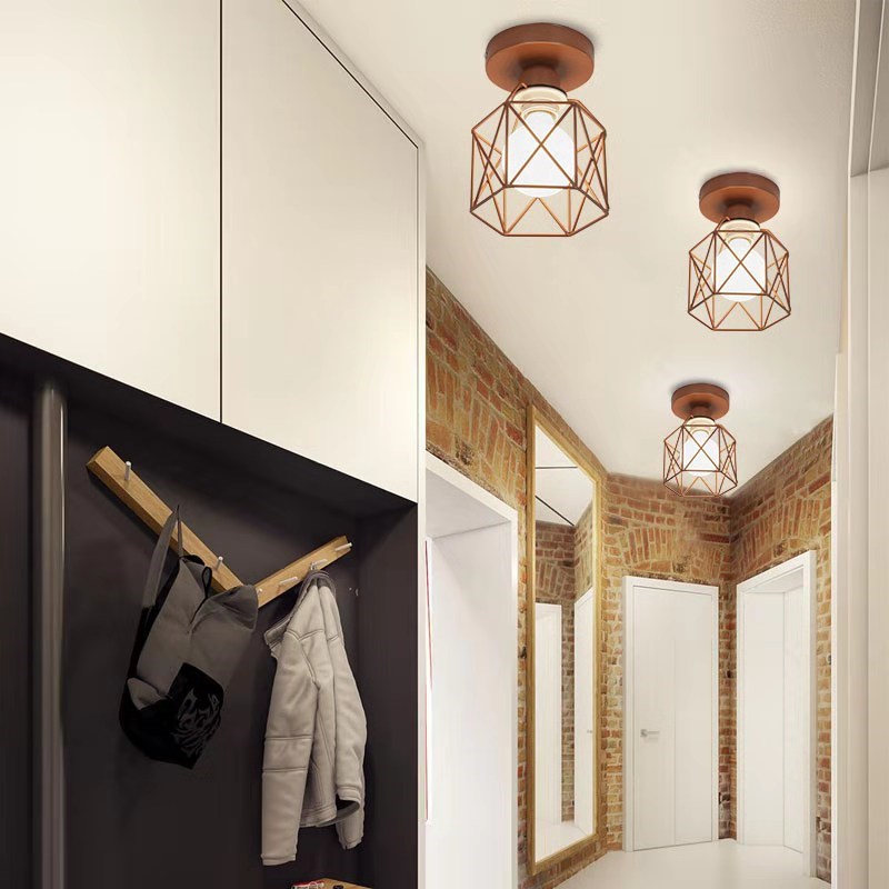 Nordic Iron Ceiling Light Stand Modern Lamp Living Room Bedr