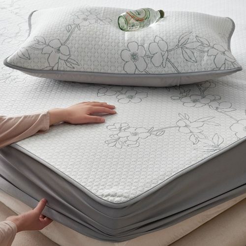 小冰豆凉席~好凉真透气丨凉感床笠款凉席三件套卡通夏季软席子