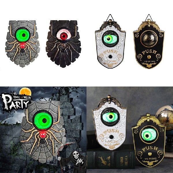 速发Halloween Doorbell Eyeball Bell Haunted Pendant Weird