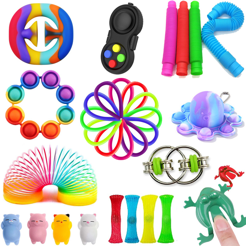 网红Fidget Toys Pack Anti Stress Adults Kids Squeeze Sensory