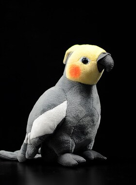 18cm Small Real Life Yellow Cockatiel Plush  Extra Soft Parr