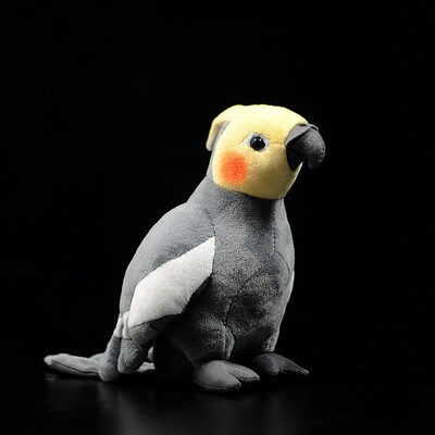 18cm Small Real Life Yellow Cockatiel Plush  Extra Soft Parr