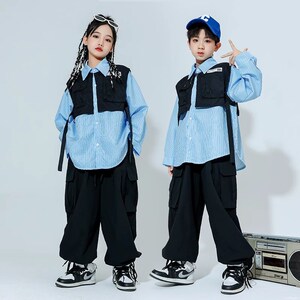 工厂销街舞少儿潮童服嘻哈男孩酷帅hiphop套装演出服爵X士舞女孩j
