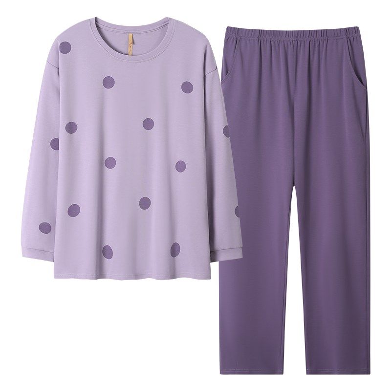 妈妈睡衣春秋季长袖薄款套头中年人妇女士家居服秋冬全棉套装,女士内衣/男士内衣/家居服,睡衣/家居服套装,淘宝优惠券,粉丝福利购,淘宝优惠卷