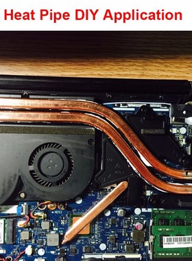 8x3x300mm Flat Copper Heat pipe sink Radiator Cooling,Laptop