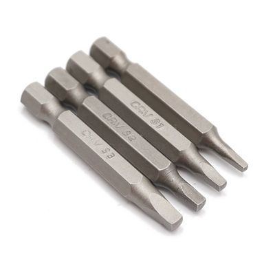 推荐4pcs 50mm Square Bit Set 1/4