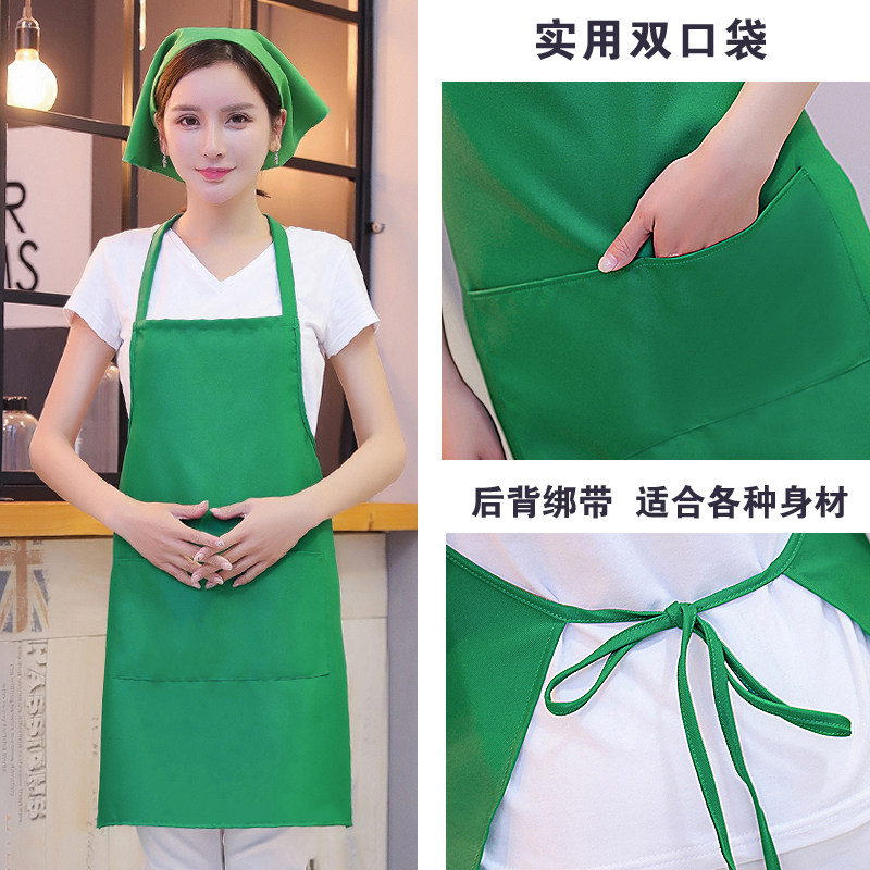 围裙定制logo韩版时尚厨房围腰餐厅工作服订做火锅店围裙印字,家庭/个人清洁工具,围裙,淘宝优惠券,粉丝福利购,淘宝优惠卷
