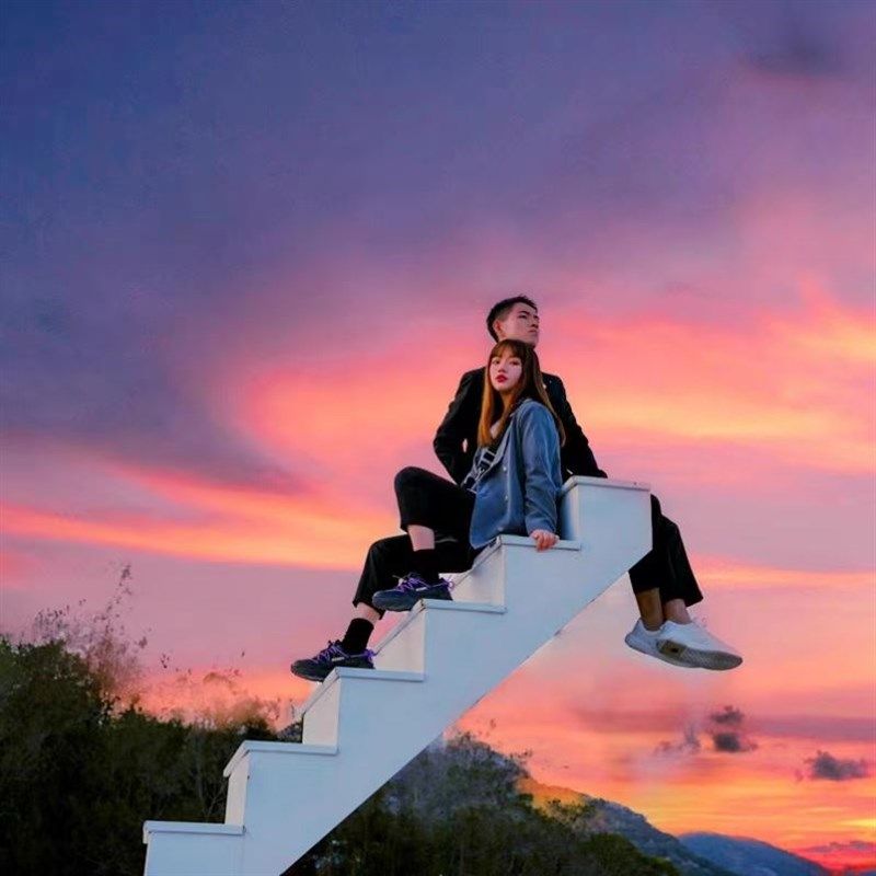 新品网红天梯拍照场景道具打卡爱心摆件造型不锈钢相框云梯云端楼,家居饰品,户外/庭院摆件,淘宝优惠券,粉丝福利购,淘宝优惠卷