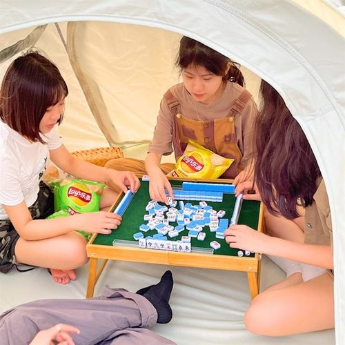 露营折叠麻将桌户外便携式网红迷你手搓麻将宿舍旅行小型野餐桌子