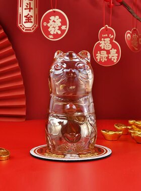 猫咪对杯打开是水杯起来是个摆件文创礼品创意礼U开业礼品伴手礼