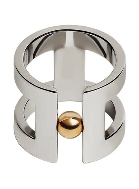 方形镂空猪鼻子马衔围巾固定扣披肩衣角扣H Perle 90厘米丝巾扣环