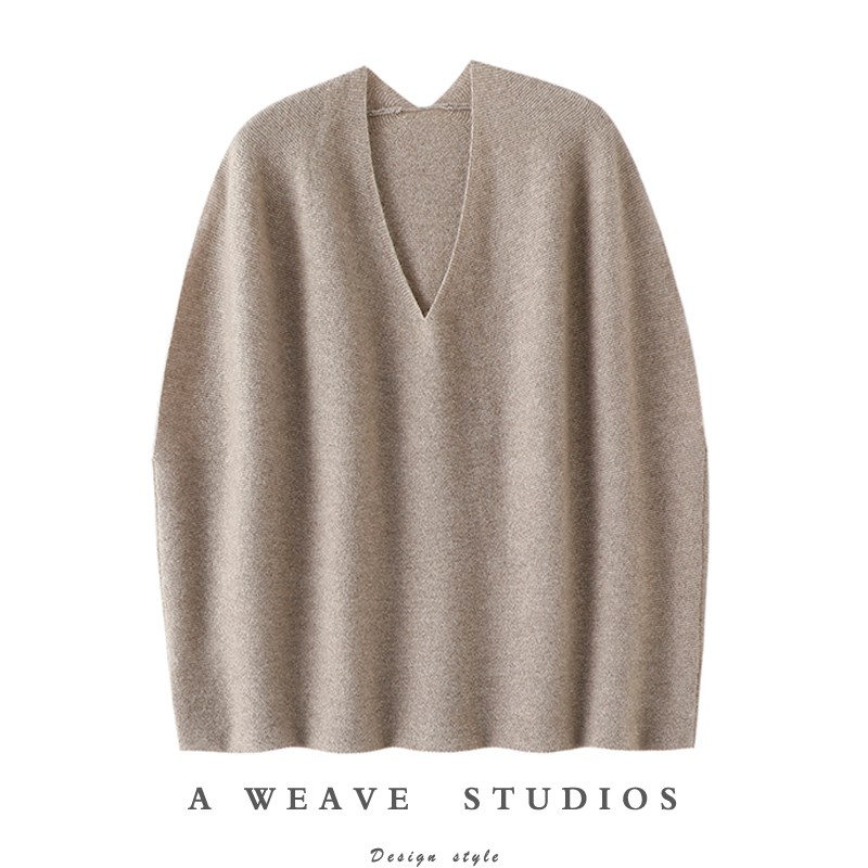 启超高水准版型!新款V领100%纯山羊绒坎肩女针织羊绒背心秋冬季