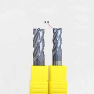 6R2 6R1 0.5 45&deg;钨钢牛鼻立铣刀G6R0.5 YW整体合金圆鼻刀