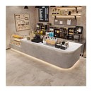 工业风酒吧吧台清吧复古咖啡店前台接待台餐饮饭店收银台转角定制